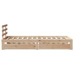 vidaXL Cadre de lit avec tiroirs sans matelas 90x190 cm