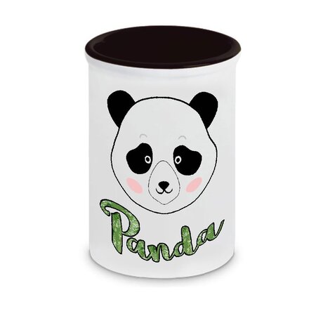 Pot à stylos en céramique panda mignon cbkreation
