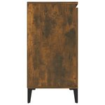 vidaXL Buffet Chêne fumé 104x35x70 cm Bois d'ingénierie