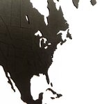 Mimi innovations décoration carte du monde murale bois noir 180x108 cm