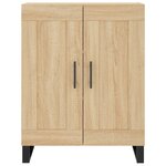 vidaXL Buffet haut Chêne sonoma 69 5x34x180 cm Bois d'ingénierie