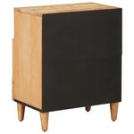 vidaXL Table de chevet Marron 50 x 33 x 60 cm Bois de mangue massif
