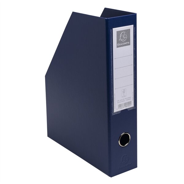 Porte-revues PP - Dos 70mm - livrés à plat - 23x31cm - Bleu foncé x 10 EXACOMPTA