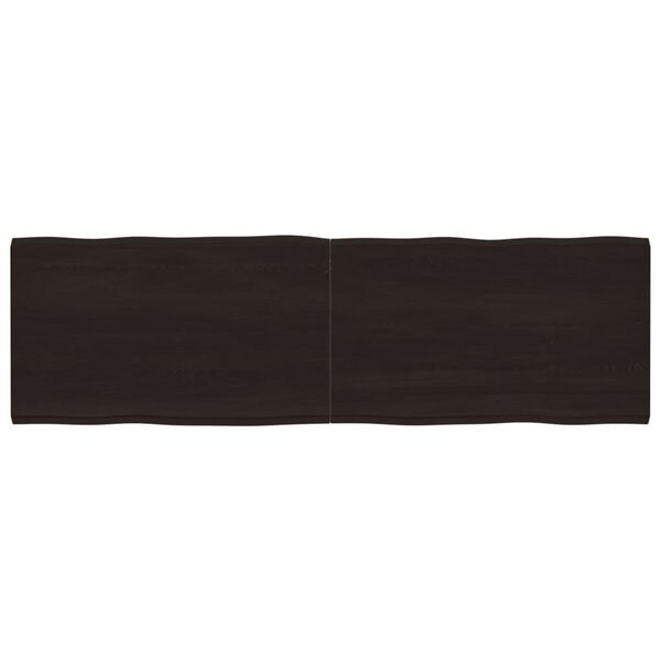 vidaXL Dessus de table bois massif traité bordure assortie