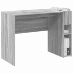 vidaXL Bureau Gris Sonoma 109 x 50 x 78 cm Bois d'ingénierie