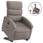 vidaXL Fauteuil inclinable taupe tissu