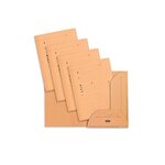 Lot de 25 Sous dossiers chemise 2 rabats HV 240g Saumon OXFORD