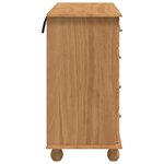 vidaXL Commode ASKIM Marron 91 x 40 x 79 cm Bois de pin massif