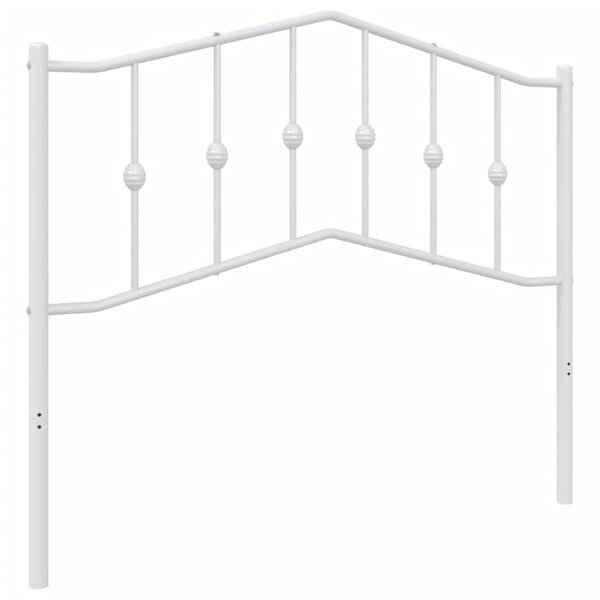vidaXL Tête de lit de remplacement métal blanc 100 cm