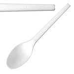 Cuillère blanche cpla compostable 149 mm - lot de 100 - fiesta green - cpla