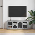 vidaXL Meuble TV Gris Sonoma 100 x 35 x 40 cm Bois d'ingénierie