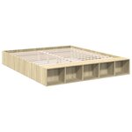 vidaXL Cadre de lit sans matelas chêne sonoma 180x200 cm