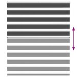 vidaXL Store zèbre noir 130x100 cm largeur du tissu 125 9 cm polyester