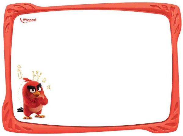 Ardoise ANGRY BIRDS  effaçable à sec  blanc MAPED