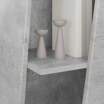 vidaXL Étagère latérale Gris béton 33 x 32 x 100 5 cm
