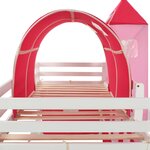 vidaXL Lit mezzanine d'enfants avec toboggan et échelle Pin 208x230 cm