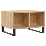 vidaXL Table basse Chêne sonoma 60x50x36 5 cm Bois d'ingénierie