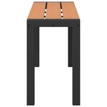 vidaXL Banc de jardin Marron 100 x 28 x 45cm Acier
