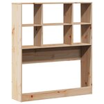 vidaXL Tête de lit avec rangement 100 cm bois massif de pin