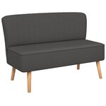 vidaXL Canapé 117x55 5x77 cm Tissu Gris foncé