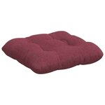 vidaXL Coussins de siège 4 Pièces Bordeaux 45 x 45 x 12 cm tissu