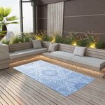 vidaXL Tapis d'extérieur ARAKIL Bleu azuré 160x230 cm PP