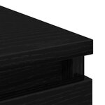 vidaXL Buffet chêne noir 80x35x76 cm bois d'ingénierie