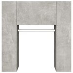 vidaXL Armoire de couloir Gris béton 97 5x37x99 cm Bois d'ingénierie