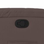 vidaXL Fauteuil inclinable Marron Similicuir