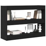 vidaXL Bibliothèque Chêne noir 100 x 30 x 72 cm Bois d'ingénierie