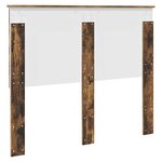 vidaXL Tête de lit Chêne fumé 140 cm Bois d'ingénierie