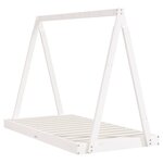 vidaXL Cadre de lit pour enfant blanc 80x160 cm bois de pin massif