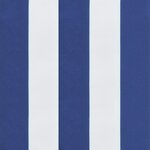 vidaXL Coussins de chaise 6 Pièces rayures bleues et blanches 50x50x7 cm