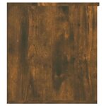 vidaXL Coffre de rangement Chêne fumé 84x42x46 cm Bois d'ingénierie