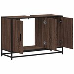 vidaXL Armoire de lavabo de salle de bain chêne marron 90x33x60 cm