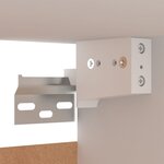 vidaXL Ensemble de meubles TV 4 Pièces Blanc Bois d'ingénierie