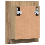 vidaXL Armoire de salle de bain miroir LED chêne artisanal 40x12x45 cm