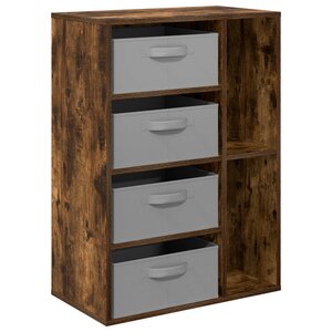 vidaXL Buffet Chêne fumé 60 x 33 5 x 84 cm