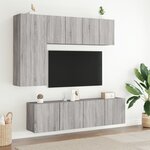 vidaXL Meubles TV muraux 2 Pièces sonoma gris 60x30x41 cm