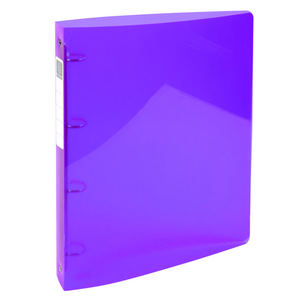 Classeur 4 anneaux 30mm IDERAMA PP polypropylène 7/10e - A4 maxi, violet EXACOMPTA
