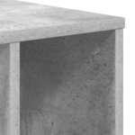 vidaXL Table d'appoint Gris béton 37 x 32 x 40 cm Bois d'ingénierie