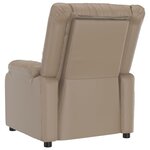 vidaXL Fauteuil inclinable Cappuccino Similicuir