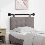 vidaXL Tête de lit suspendue Taupe tissu