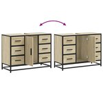 vidaXL Armoire lavabo de salle de bain chêne sonoma bois d'ingénierie