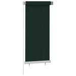 vidaXL Store roulant d'extérieur 60x140 cm Vert foncé PEHD