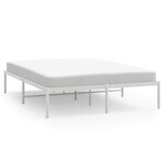 vidaXL Cadre de lit métal sans matelas blanc 140x200 cm