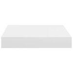 vidaXL Étagères murales flottantes 4 Pièces blanc 23x23 5x3 8 cm MDF