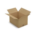 Caisse carton brune simple cannelure raja 43x31x25 cm (lot de 25)