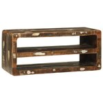vidaXL Meuble TV 80x32x36 cm en bois massif récupéré