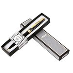 Stylo bille noir rétractable je t'aime - draeger paris